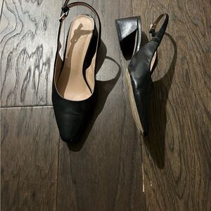 Black Slingback Heels